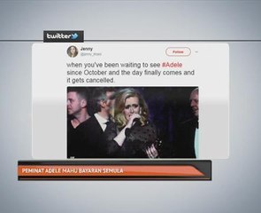 Peminat Adele mahu bayaran semula