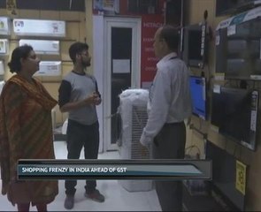 Shopping frenzy in India ahead of GST