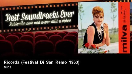 Mina - Ricorda - Festival Di San Remo 1963