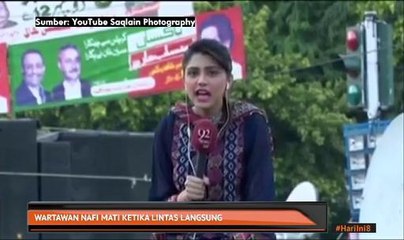 Wartawan nafi mati ketika lintas langsung