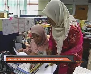 Pengambilan pekerja atas talian Malaysia susut pada Mei