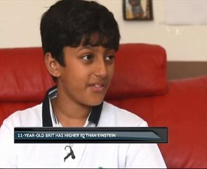 11-year-old Brit has higher IQ than Einstein