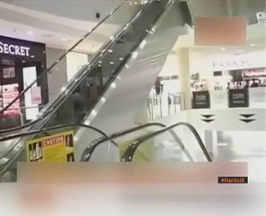 Sistem siar raya bantu pertingkat tahap keselamatan eskalator