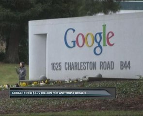 Google fined $2.7 billion for antitrust breach