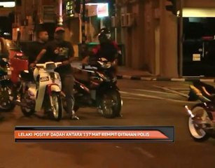 Lelaki positif dadah antara 137 mat rempit ditahan polis