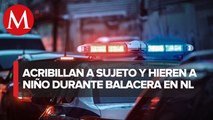 Asesinan a un hombre y lesionan a un menor en Nuevo León