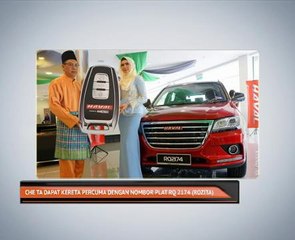 Che Ta dapat kereta percuma dengan nombor plat RQ 2174