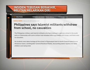 Insiden tebusan berakhir militan melarikan diri