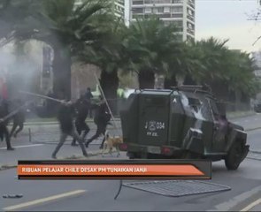 Ribuan pelajar Chile desak PM tunaikan janji