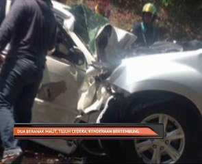 Dua beranak maut, tujuh cedera, kenderaan bertembung
