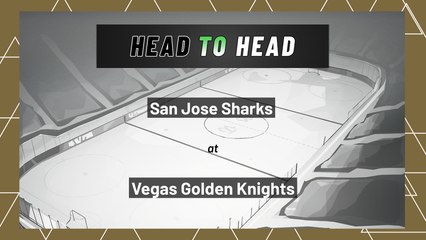 San Jose Sharks At Vegas Golden Knights: Moneyline