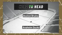 Boston Bruins At Anaheim Ducks: First Period Moneyline