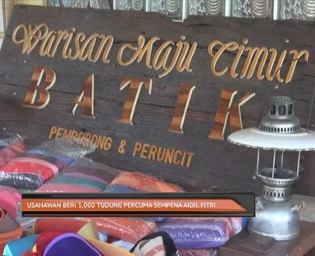 Usahawan beri 1,000 tudung percuma sempena Aidilfitri