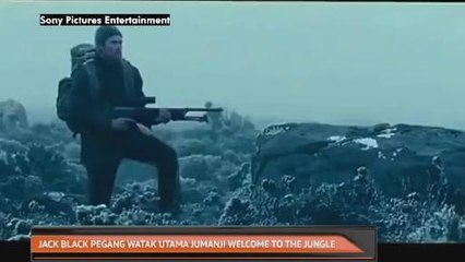 Jack Black pegang watak utama Jumanji Welcome To The Jungle