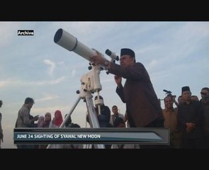 June 24 sighting of Syawal new moon