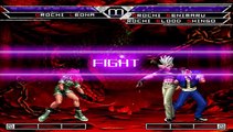 KOF MUGEN Orochi Leona vs  Tag Team Orochi Benimaru & Orochi Blood Shingo