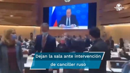 Ignoran a canciller de Rusia durante discurso en la Conferencia de Desarme de la ONU