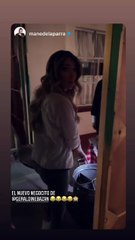 GERALDINE BAZAN OFRECE TAMALES A COMPAÑEROS