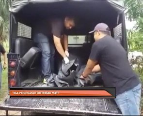 Tiga penjenayah ditembak mati