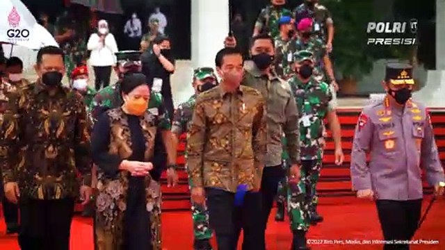 Presiden Jokowi hadiri Rapat Pimpinan TNI-Polri Tahun 2022 di Jakarta