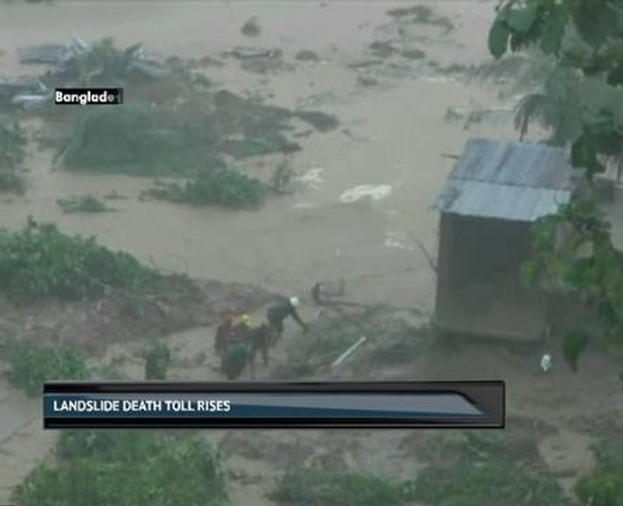 Landslide death toll rises