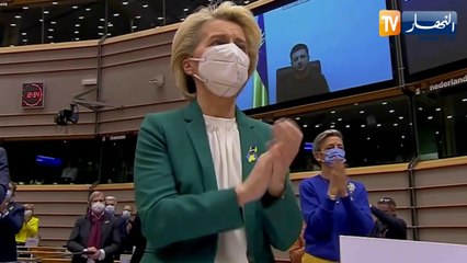 أوكرانيا: الرئيس زيلنسكي يوجه خطابا للبرلمان الأوروبي