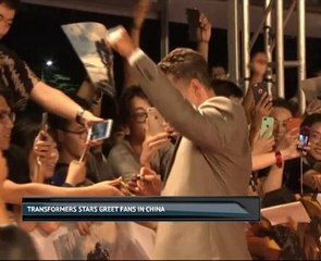 Transformers stars greet fans in China