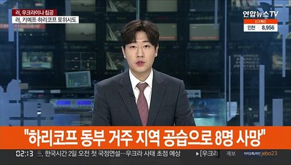 "하리코프 동부 거주 지역 공습으로 8명 사망"