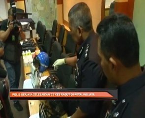 Polis berjaya selesaikan 25 kes ragut di Petaling Jaya