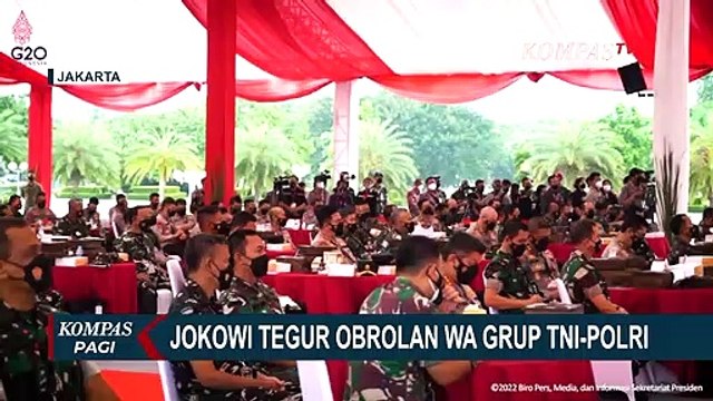 Jokowi Tegur Grup WhatsApp TNI-Polri, Kepala Staf Angkatan Laut Janji Akan Evaluasi