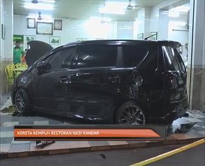 Kereta rempuh restoran nasi kandar
