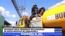 ¡Incendio arrasa empresa de materiales de riego y bodega farmacéutica en Comayagüela!