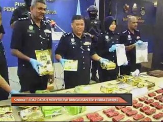 Sindiket edar dadah menyerupai bungkusan teh herba tumpas