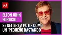 Elton John muestra apoyo a Ucrania y se refiere a Putin como un 'pequeño bastardo'