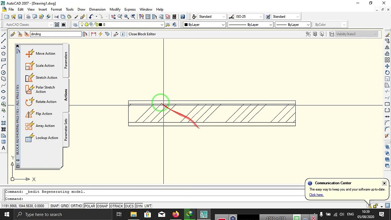 Cara Membuat Dinding Dynamic Block Di Autocad - How to Make Wall ...
