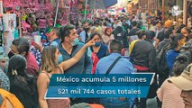 México suma 13 mil 115 contagios y 382 muertes por Covid-19 en 24 horas