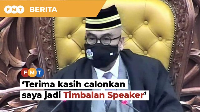 Terima kasih calonkan saya jadi Timbalan Speaker, kata Ramli