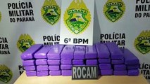 Rocam apreende 35 tabletes de maconha no Santos Dumont; Um rapaz foi detido