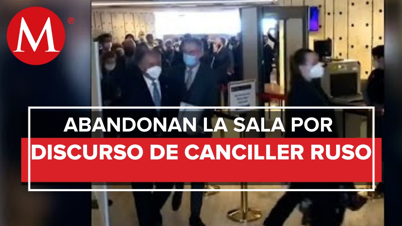 En Suiza consejo de derechos humanos abandonan sala cuando el canciller de Rusia daba su discurso