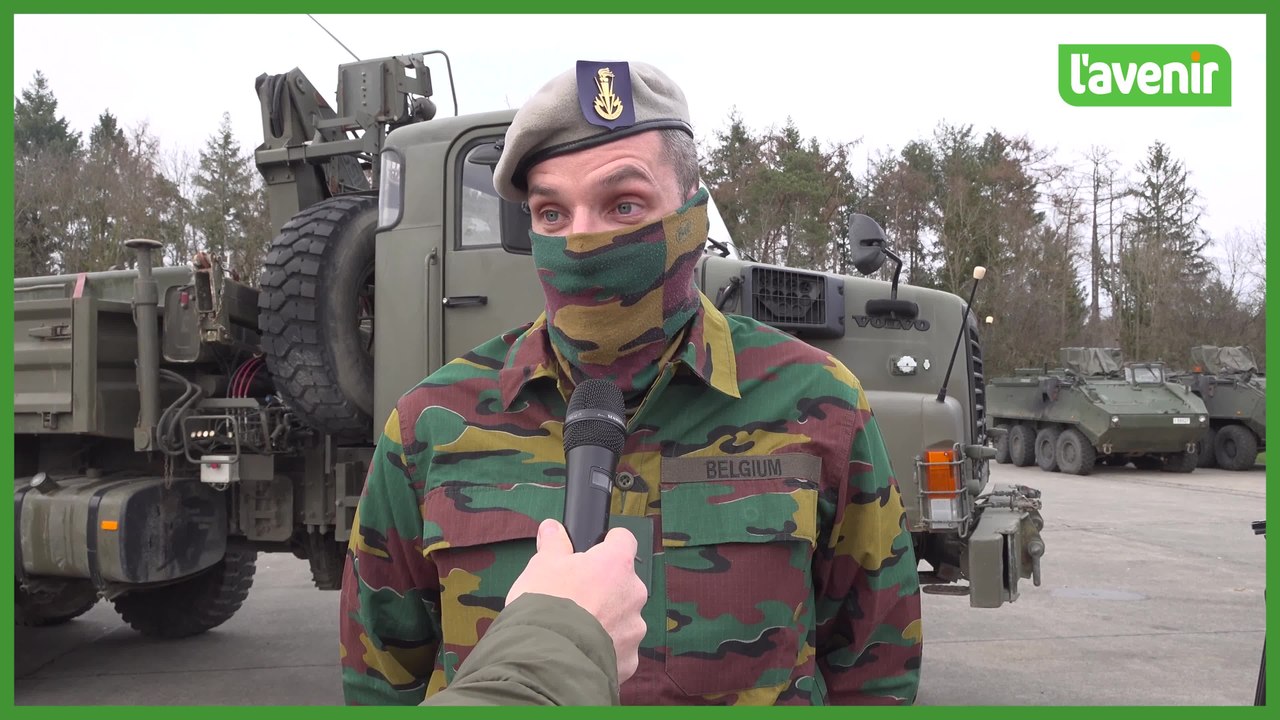 Derniers préparatifs pour les militaires belges...