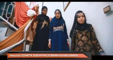 Pengasas kosmetik adakan majlis berinai ala Bollywood