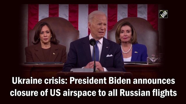 Ukraine crisis: Biden announces closure of US airspace to all Russian flights