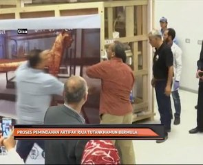 Proses pemindahan artifak Raja Tutankhamun bermula