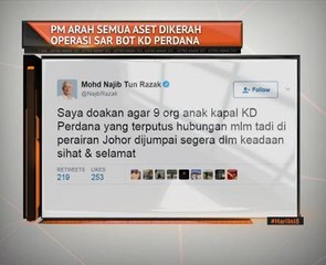 PM arah semua aset dikerah operasi SAR bot KD Perdana
