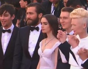 Tilda Swinton, Jake Gyllenhaal walk Cannes red carpet for 'Okja'