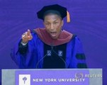 Pharrell Williams gives NYU commencement speech