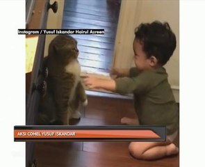 Aksi comel Yusuf Iskandar