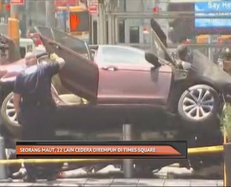 Seorang maut, 22 lain cedera dirempuh di Times Square