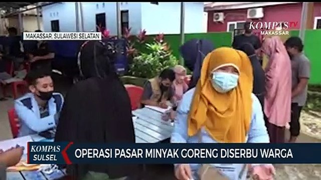 Operasi Pasar Khusus Minyak Goreng Diserbu Ibu- Ibu