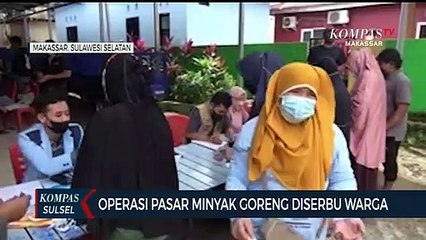 Operasi Pasar Khusus Minyak Goreng Diserbu Ibu- Ibu